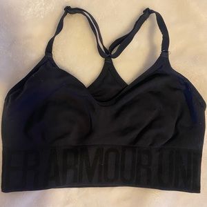 Under armour sports bra black